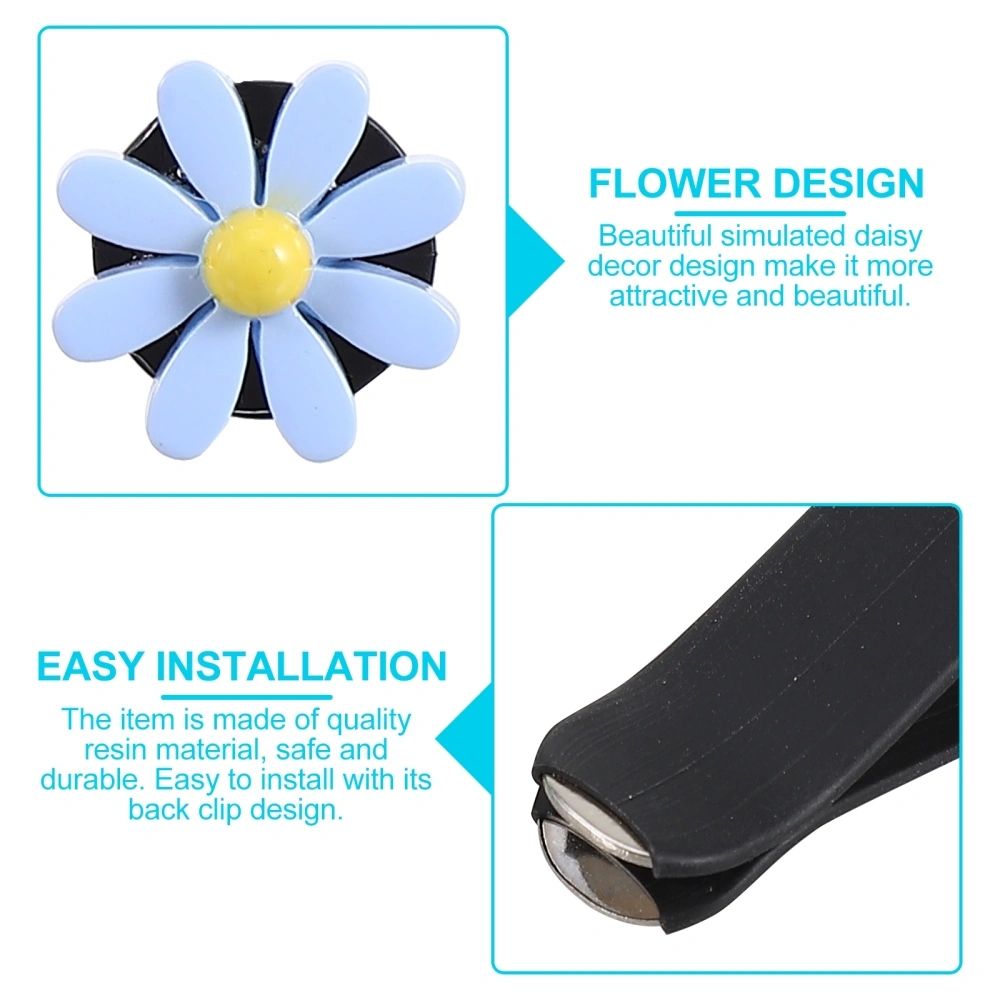 6 Sets Daisy Air Freshener Clip Car Perfume Vent Outlet Fragrance Clip Accessory