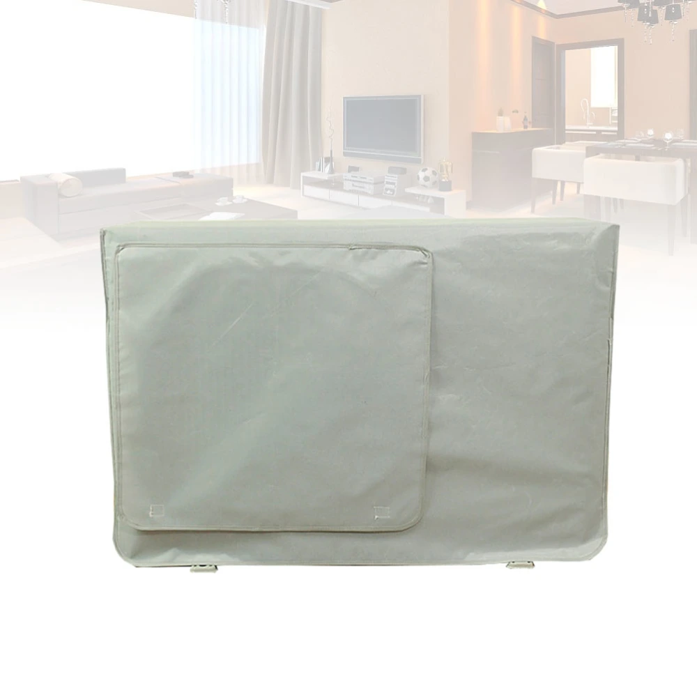 Outdoor Air Conditioner Unit Cover Sun Dust Protection Cover Fabric Shield(Light Grey)