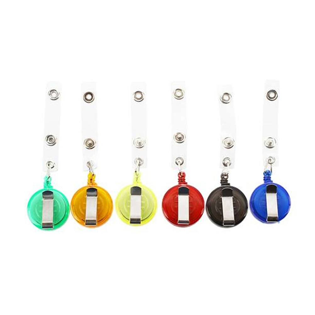 12pcs Retractable ID Badge Reel Badge Holder Reel Clip on Holders with Clip for Nurse Doctors Teachers(Random Color)