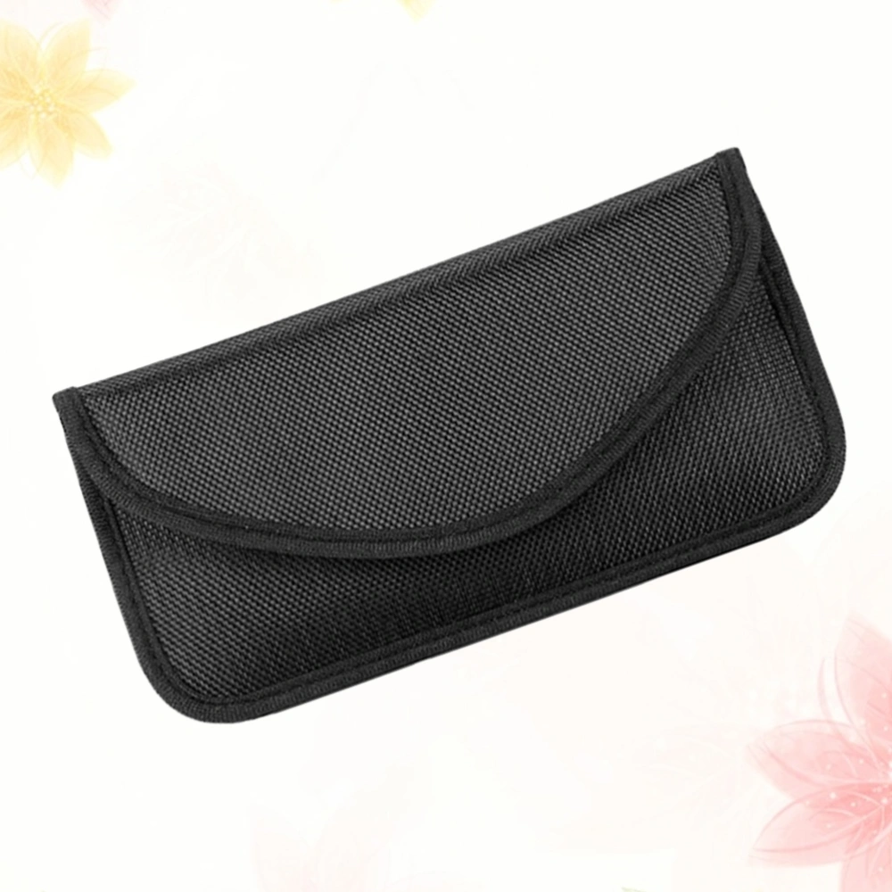 Oxford Fabric Cell Phone Signal Blocking Bag Anti Electromagnetic Radiation Shielding Pouch Case for Pregnant Woman (Black)