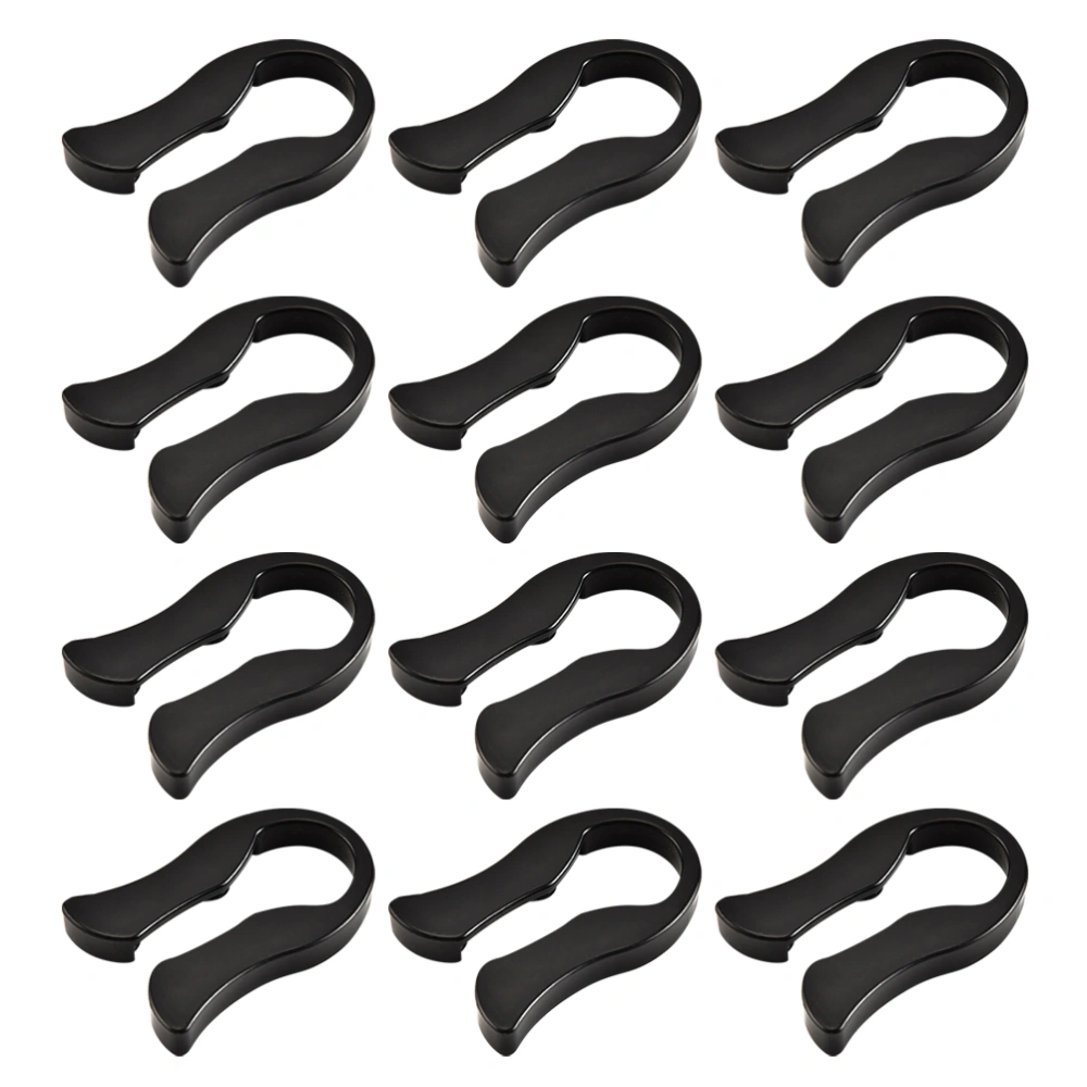 12 Pcs 1 Bag Durable Decapper Convenient Wine Foil Cutter Lid Lifter (Black)