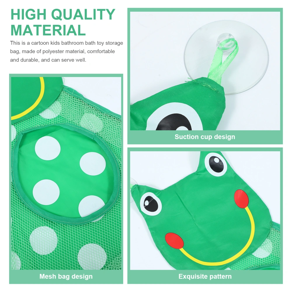 1Pc Kids Bath Toy Hanging Bag Suction Cup Kids Bath Toy Bag Mesh Bath Toy Bag