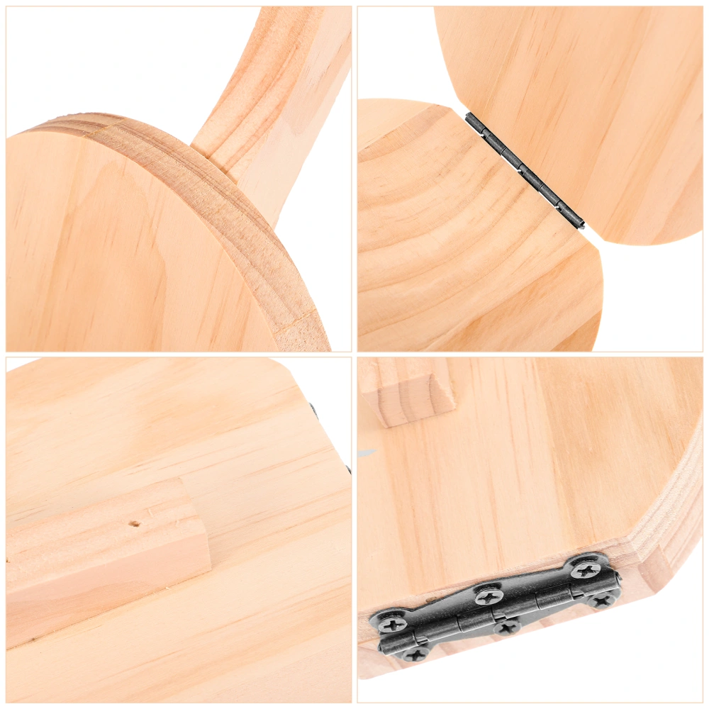 Dumpling Skin Pressing Plate Wood Long Handle Labor-saving Cake Skin Pressing Device