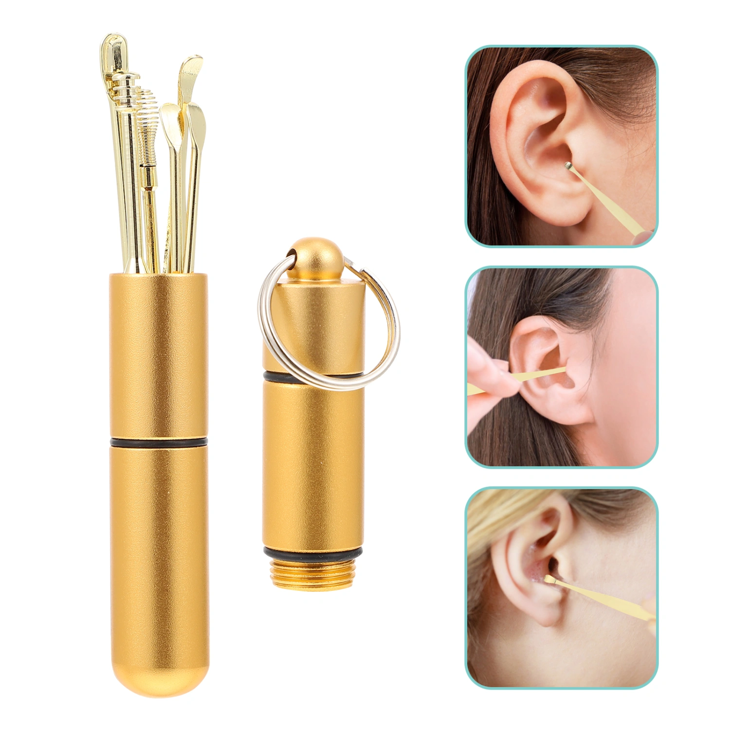 1 Set Stainless Steel Ear Pick Tools Cleaning Tools Ear Wax Cleaning Kit
