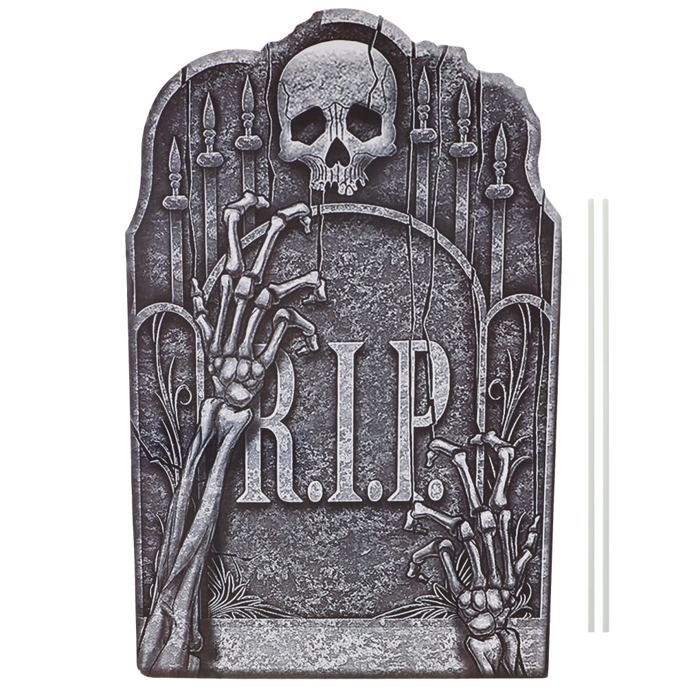 Halloween Tombstone Skeleton Tombstone Haunted House Stone Grisly Props Party Decor