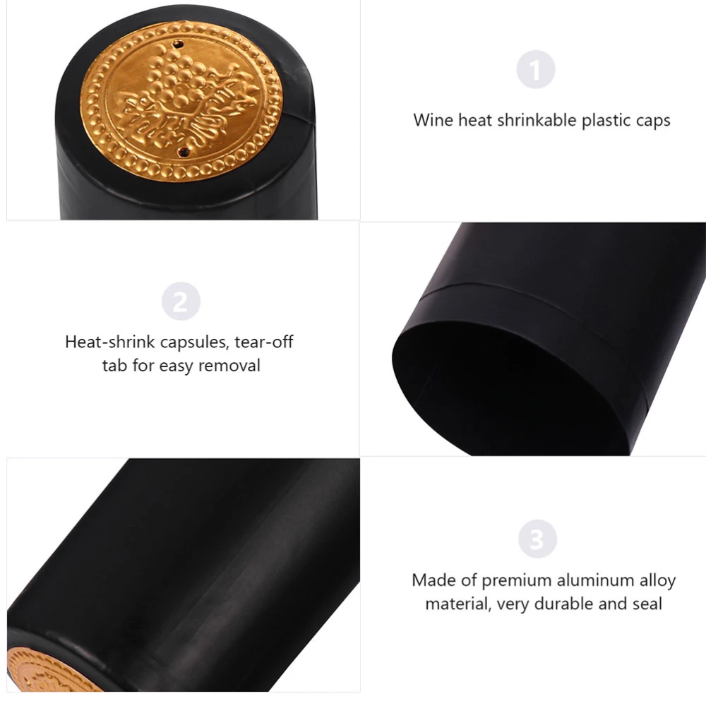 200Pcs Wine Shrink Wrap Disposable Wine Bottle Caps Wine Bottle Shrink Film Wine Bottle Supplies