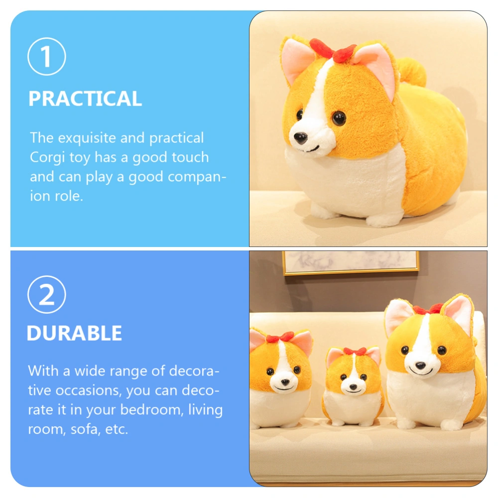 Lovely Corgi Toy Plush Cartoon Dog Doll PP Cotton Corgi Doll Home Decoration