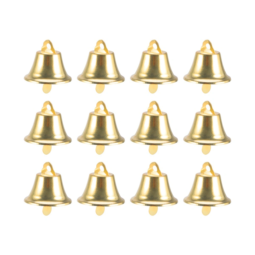 25pcs 4.5cm Opening Horn Bells Wind Chimes DIY Accessories Party Bell Decor Golden