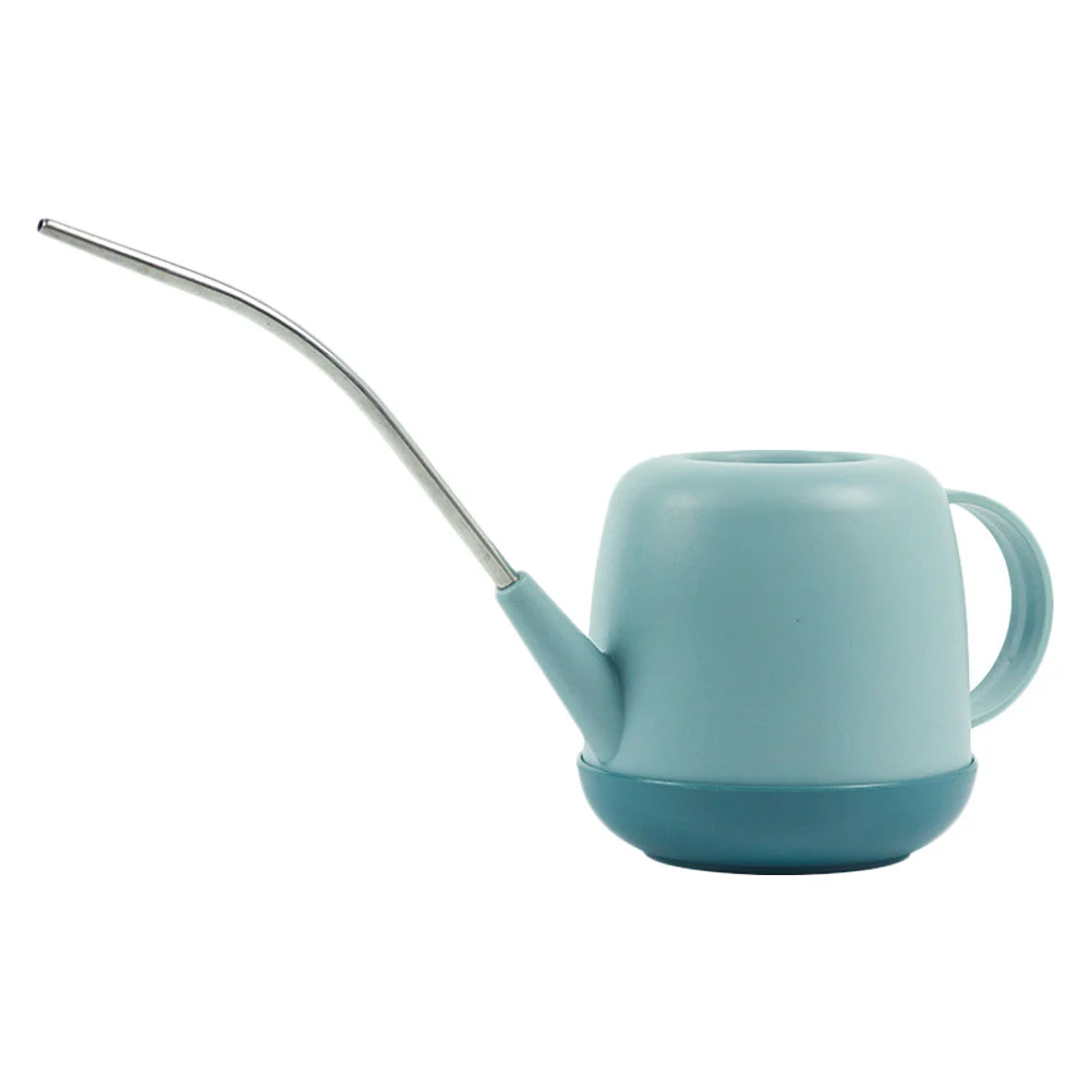 1Pc 1L Watering Can Gardening Kettle Planting Water Can Indoor Watering Pot Blue