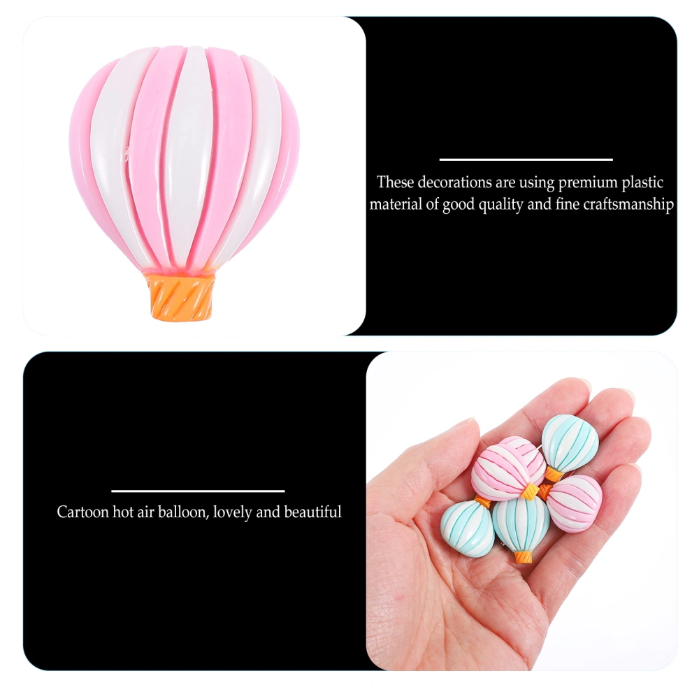 20pcs Hot Air Balloon Embellishments Craft Making Applique Phone Case Decors