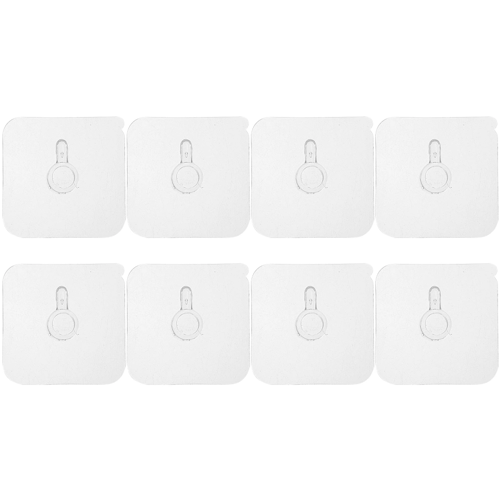 8 Pcs Self-adhesive Picture Hangers Photo Frame Hanging Hooks Picture Frame Holder