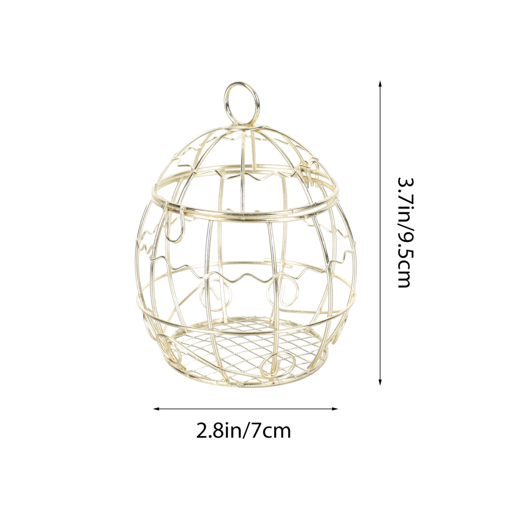 Birdcage Metal Candy Box Christmas Candy Box Metal Gift Packaging Box Birdcage Candy Container