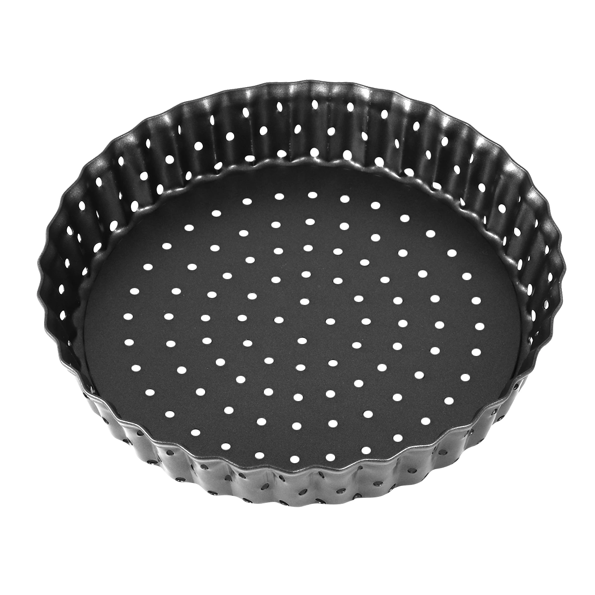 Non-Stick Pizza Pan with Holes Round Baking Tart Mould Removable Bottom Pie Tray (Small, 5inch)