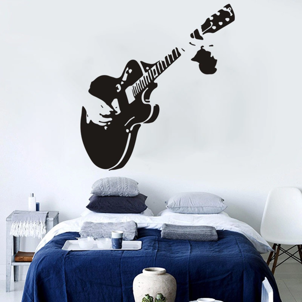 Guitar Decal Wall Sticker for Home Decor Art Guitarist Bedroom Wall Sticker