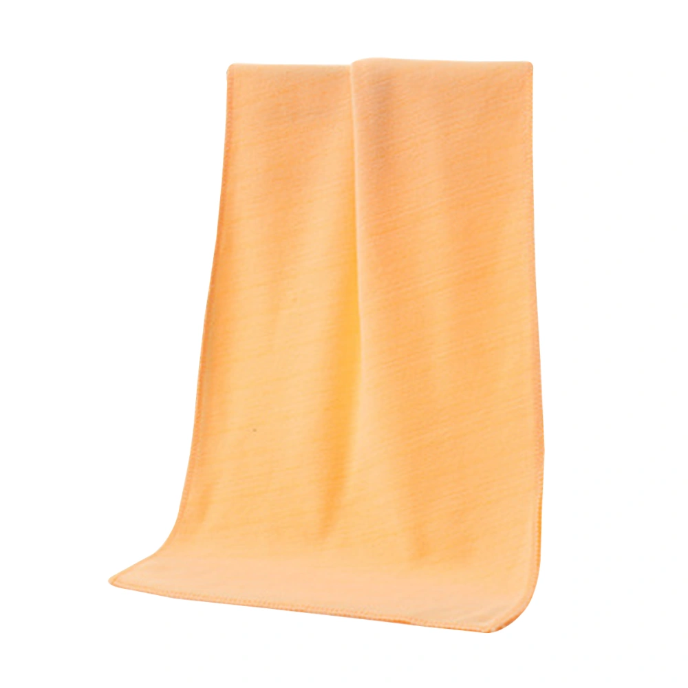 Car Cleaning Towels 30x70cm Microfiber Auto Car Polishing Waxing Drying Cloth (Yellow)