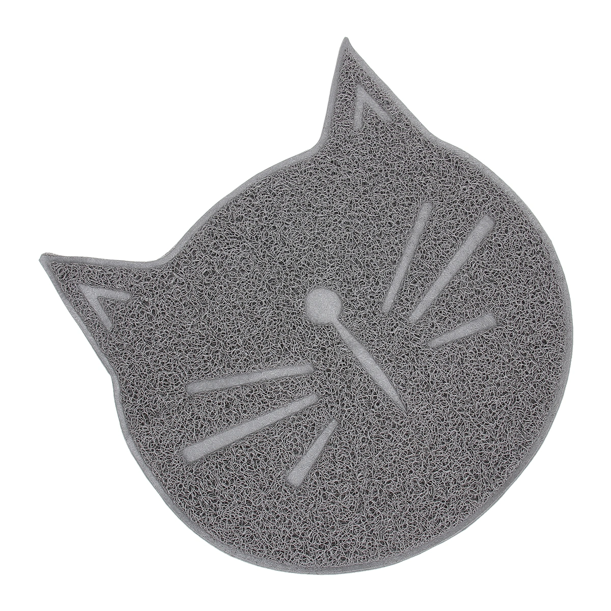 1pc Household Cat Litter Mat Non-slip Pet Cat Face Shaped Mat Pet Supplies