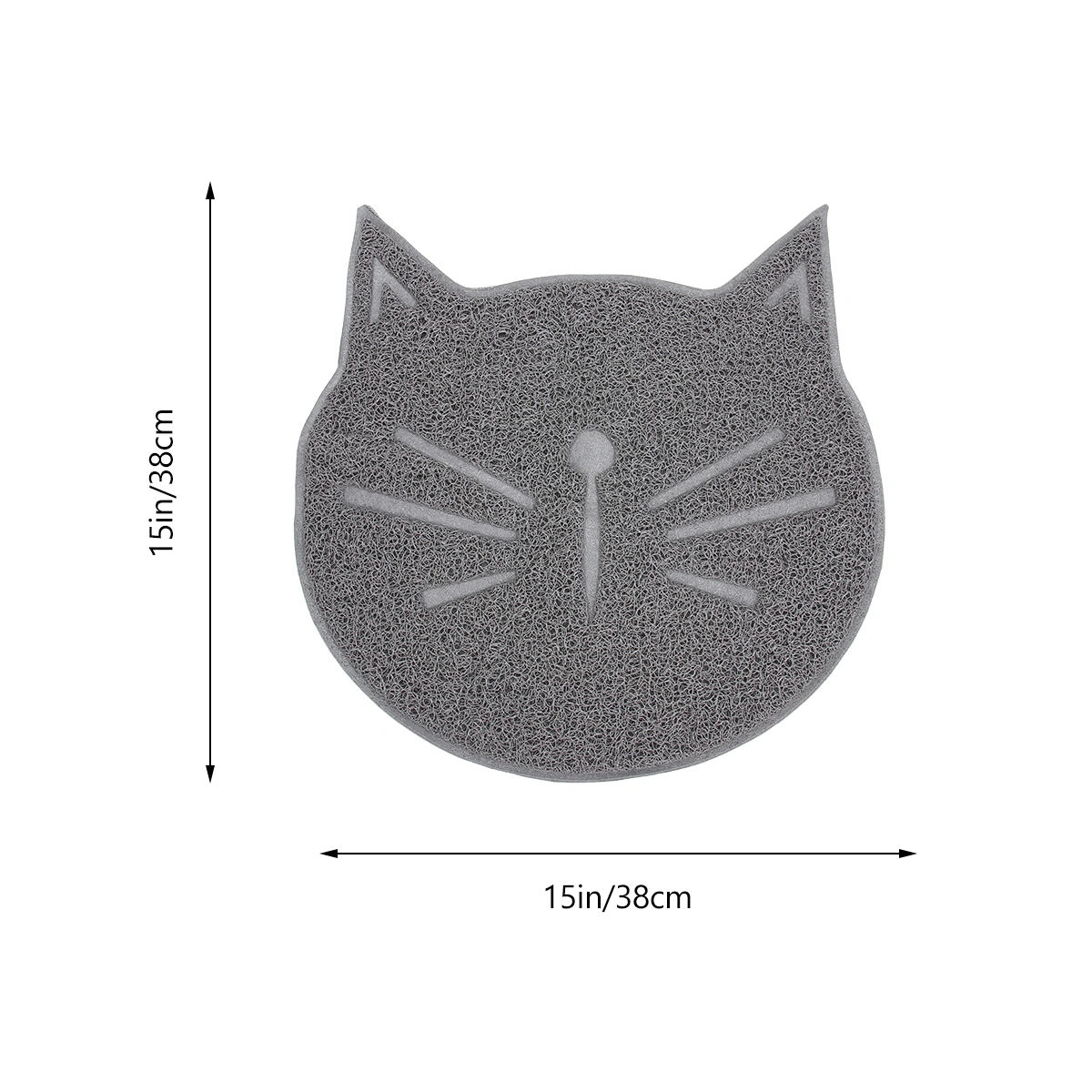 1pc Household Cat Litter Mat Non-slip Pet Cat Face Shaped Mat Pet Supplies