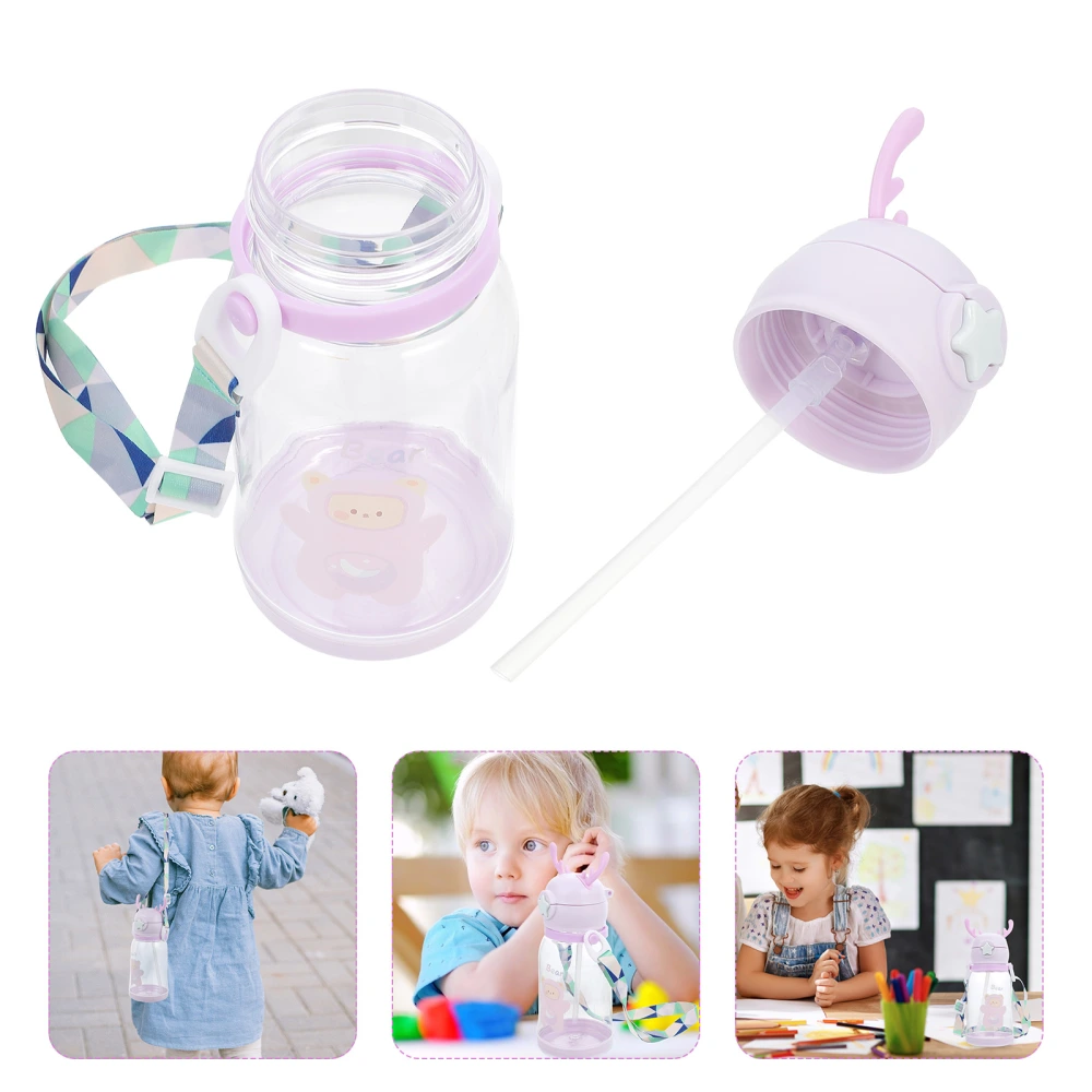 Kids Cups Antler Straw Cup Spill Proof Leak Proof Water Bottle Child Travel Mug