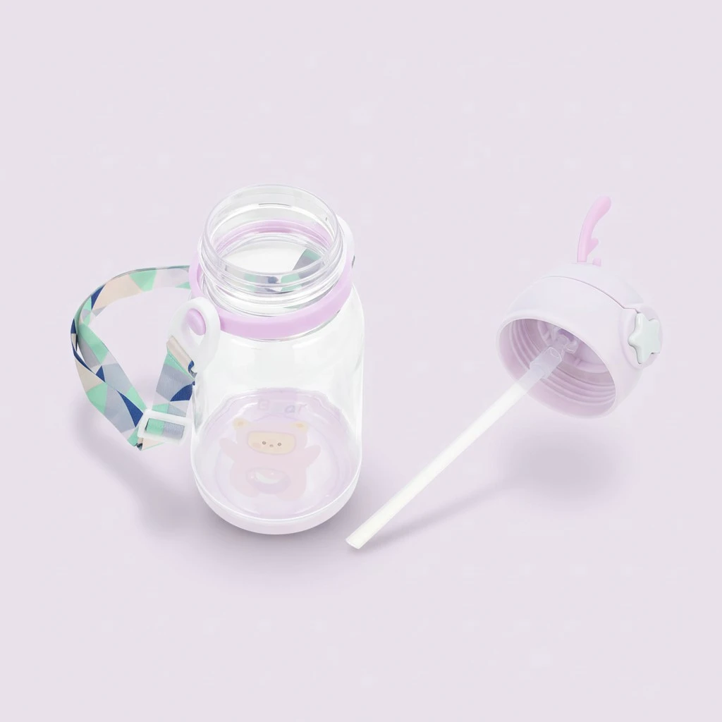 Kids Cups Antler Straw Cup Spill Proof Leak Proof Water Bottle Child Travel Mug
