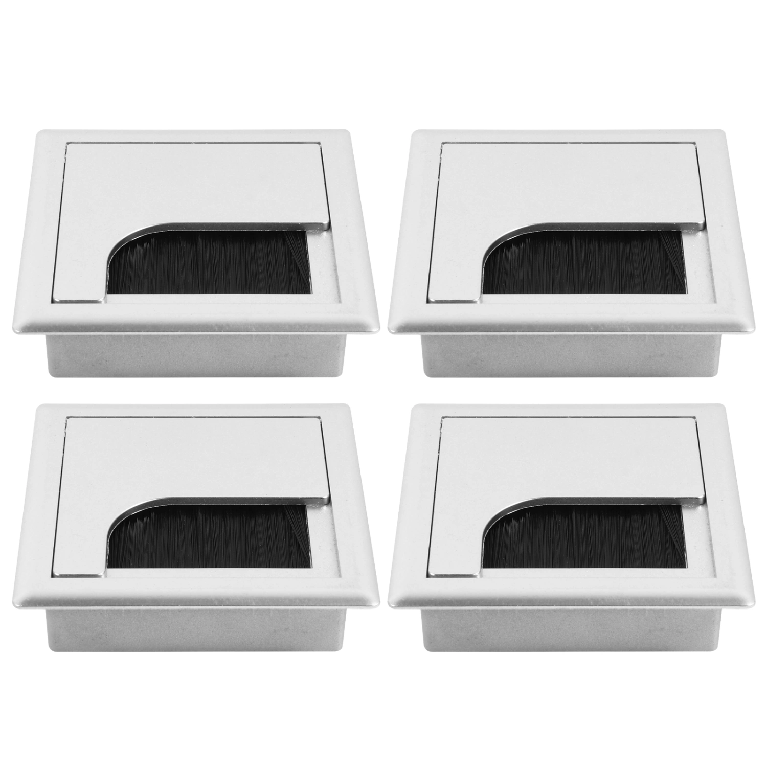 4pcs Table Rectangular Cable Useful Data Line Organizer Box Cable Hole Cover