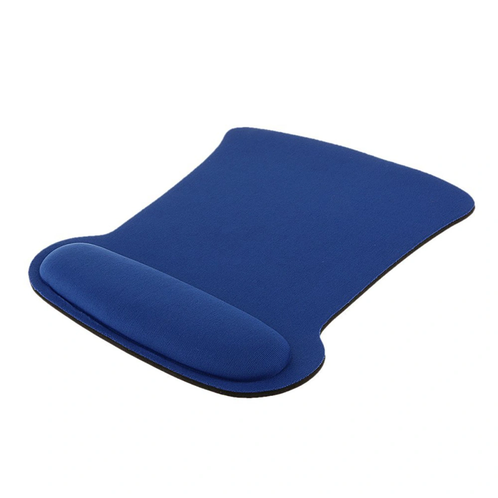 Mat Mouse Pad Wrist Rest Support Gaming Mouse Pad Comfort Rubber (Blue)