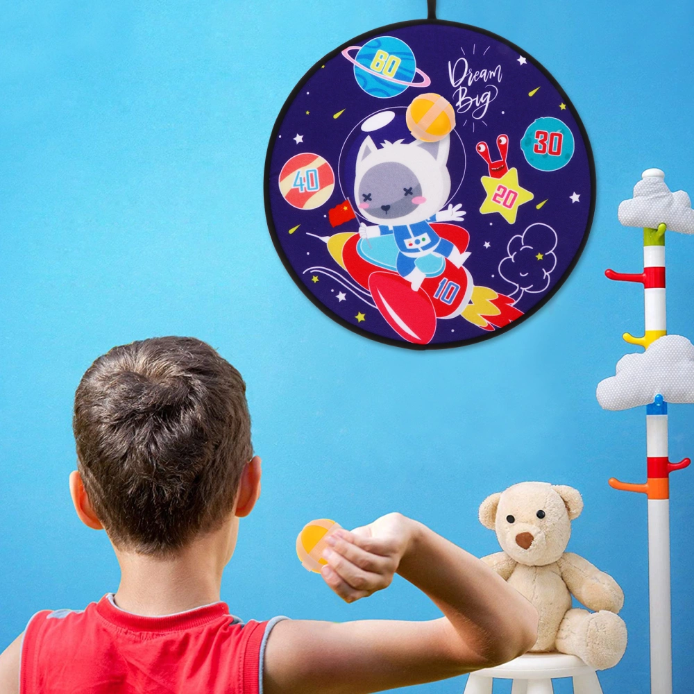 1 Set Children Dart Board Throwing Darts Toy Darts Target Board with Balls