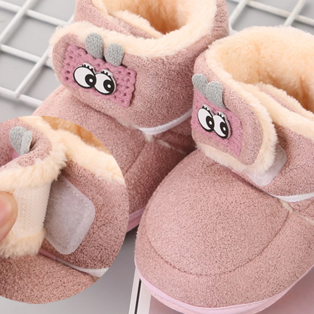 1 Pair Newborn Prewalkers Thickened Baby Prewalkers Lovely Baby Winter Shoes