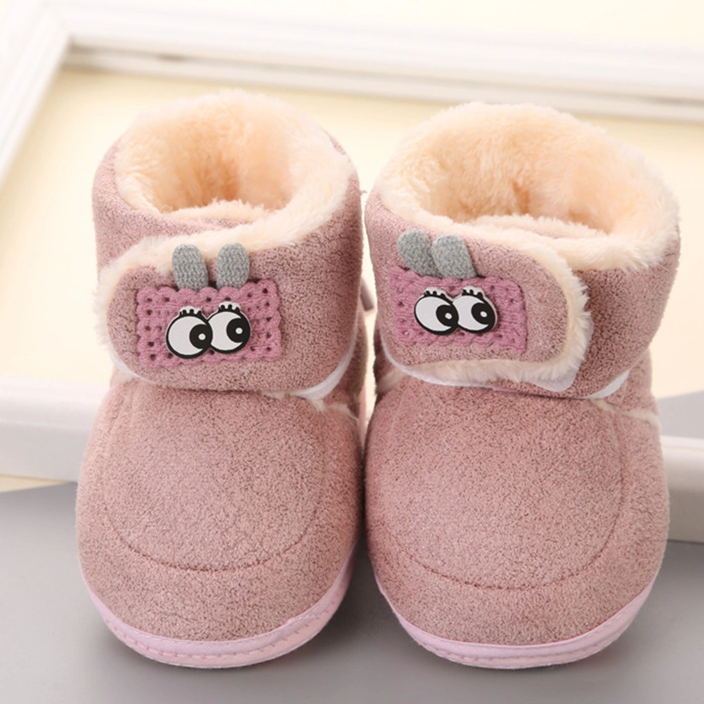1 Pair Newborn Prewalkers Thickened Baby Prewalkers Lovely Baby Winter Shoes