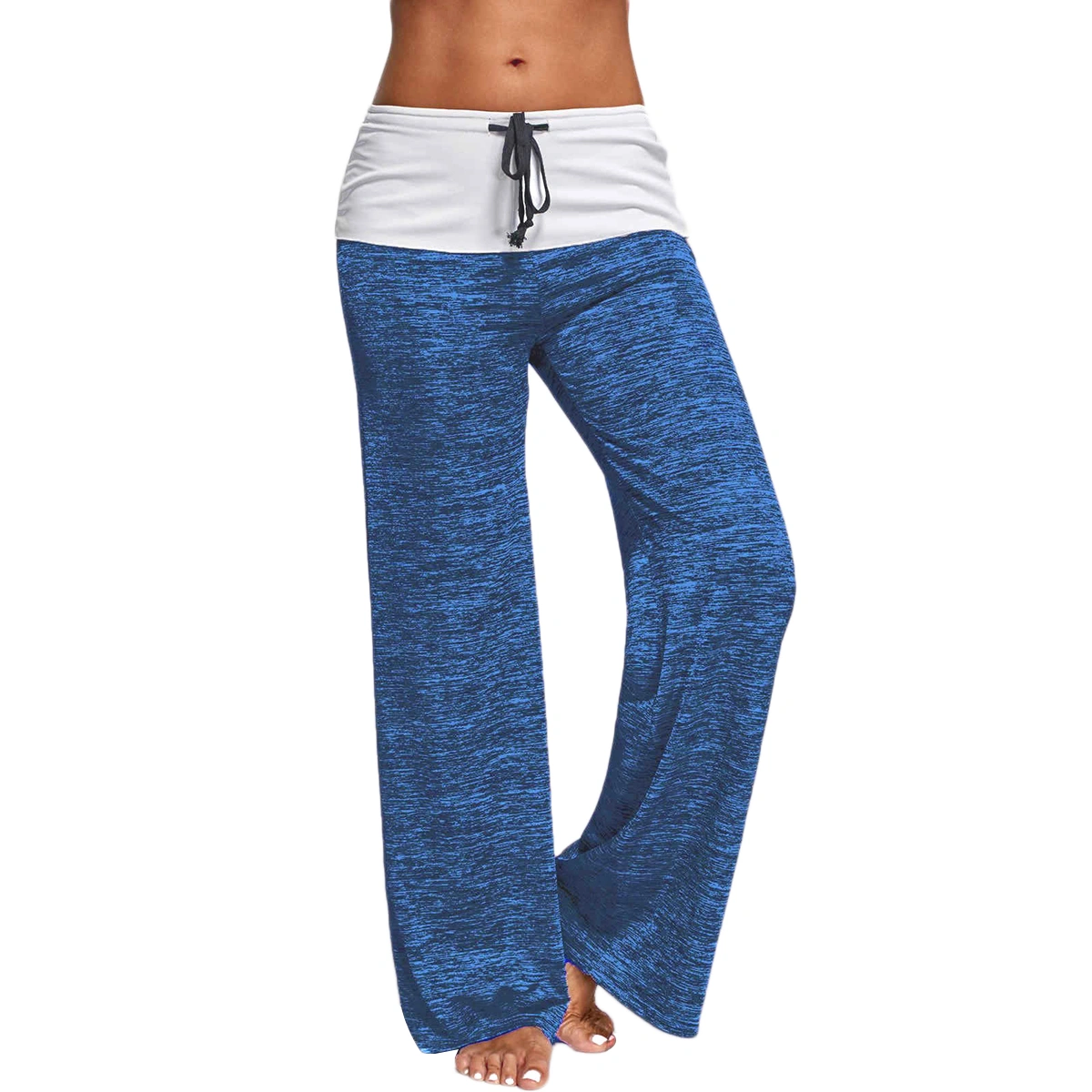 Fashion Womens Yoga Pilates Harem Pants Sports Long Baggy Dance Loose Trousers Quick Dry Cotton Pants Size S (Blue)