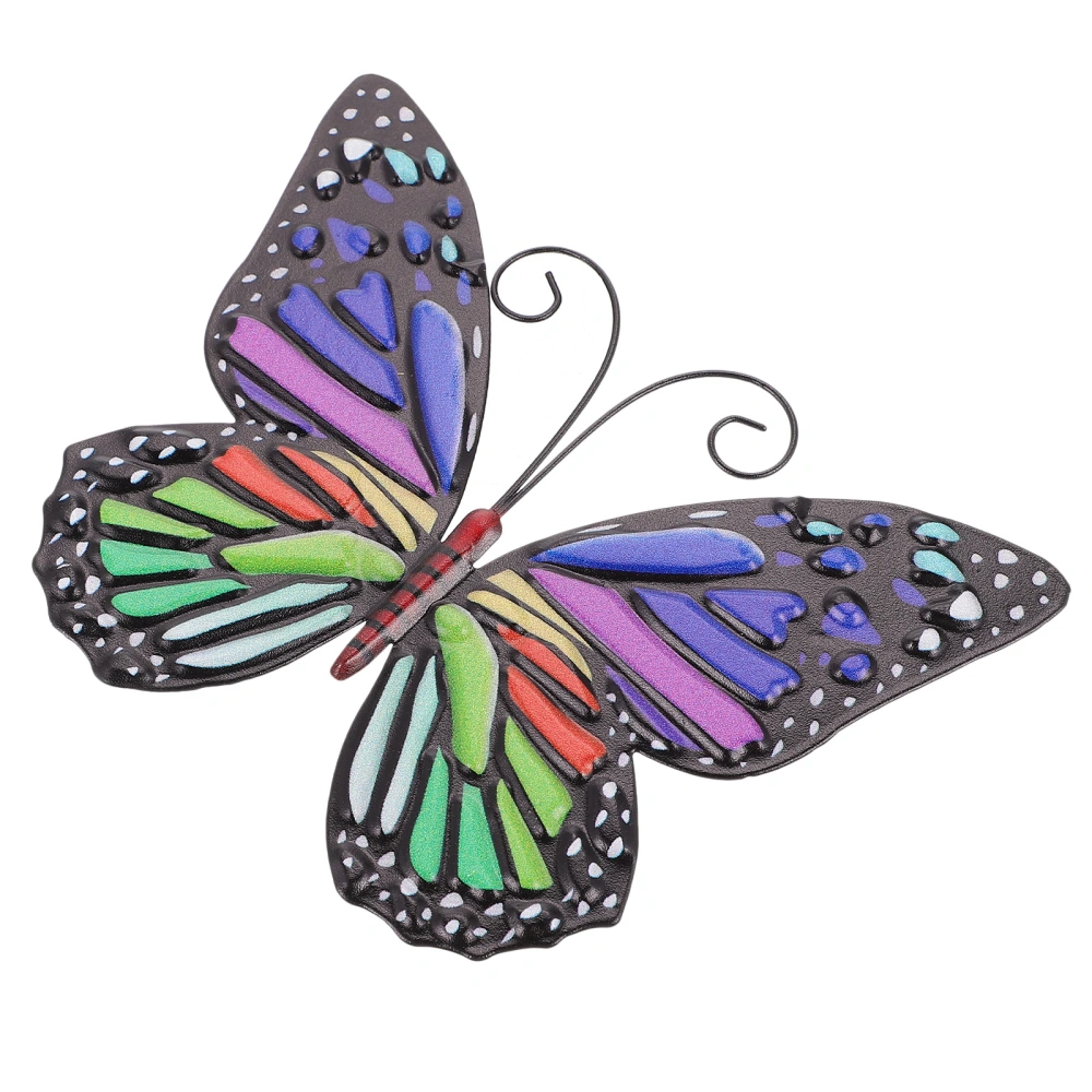 1Pc Beautiful Iron Butterflies Wall Ornament Decoration for Indoor and Outdoor