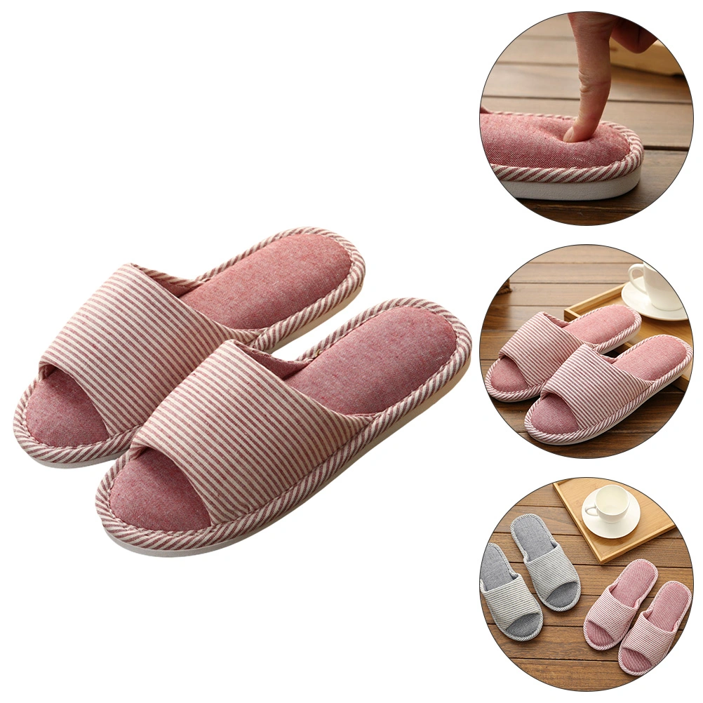 1 Pair Indoor Slippers Women Slippers Comfortable House Slippers Cloth Slippers(36/37)