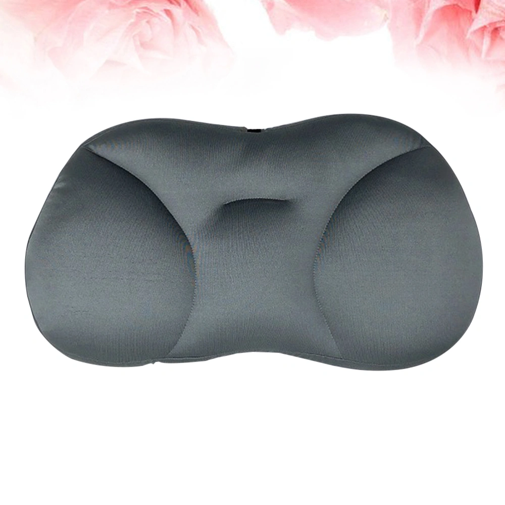 1Pc Pillow Noon Break Pillow Particle Pillow Multifunctional Back Cushion Neck Pad with Pillowcase for Home Office (Grey)