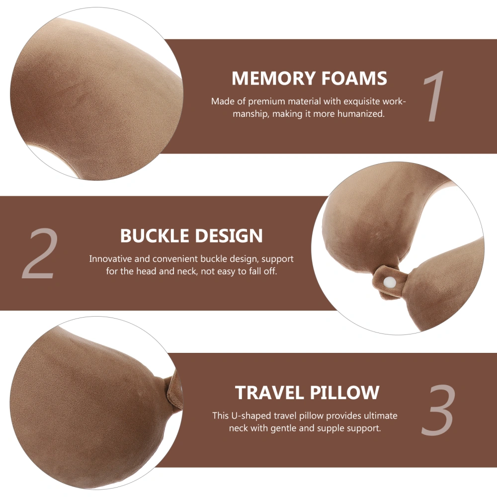 Creative U-shaped Neck Supporting Pillow Comfortable Sleeping Neck Pillow