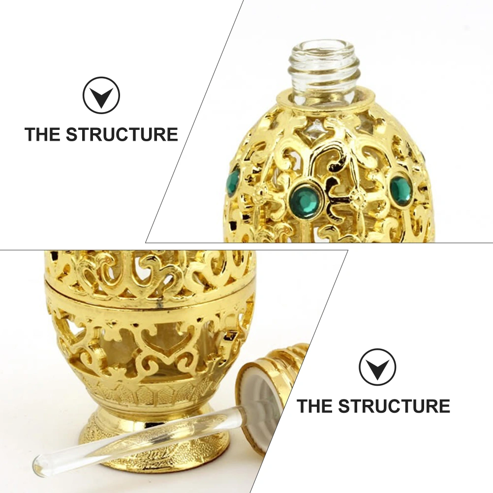 Transparent Perfume Bottle 10ml Glass Luxury Perfume Essential Oil Sample Bottle