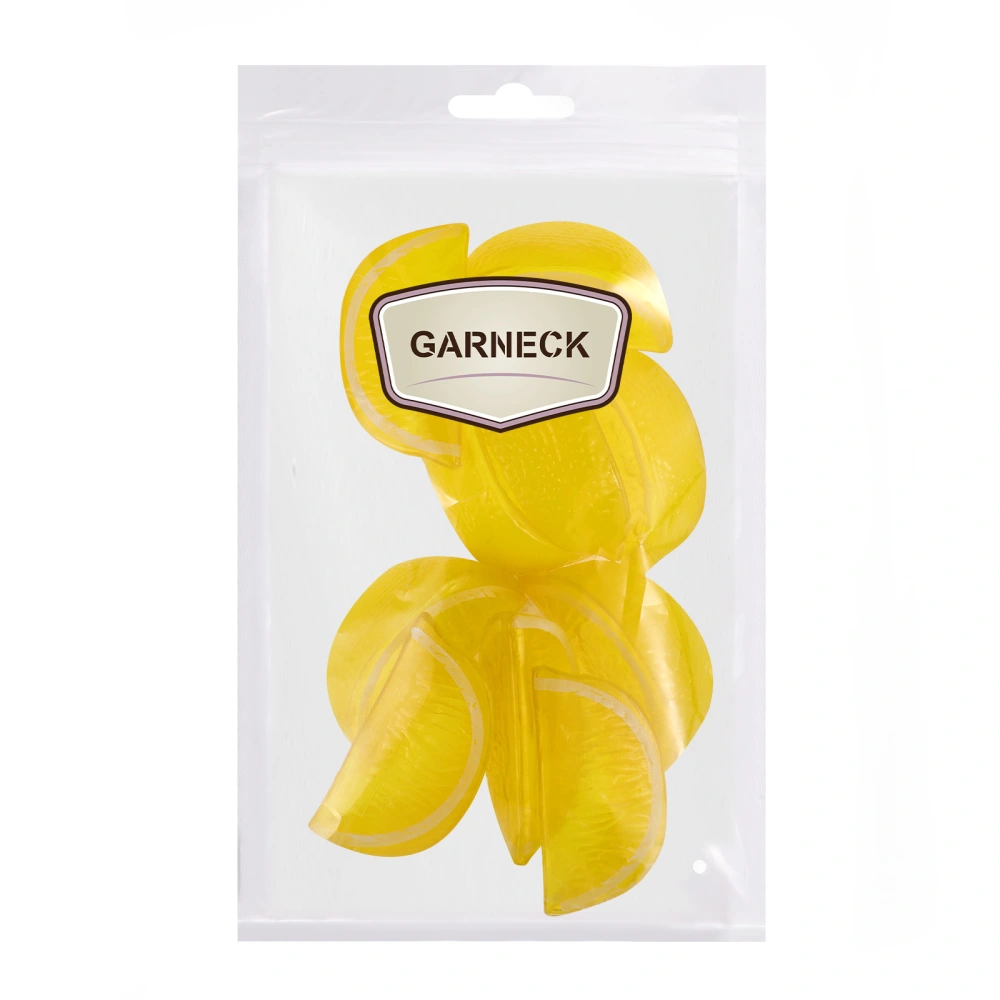 Garneck 10pcs Fake Lemon Blocks Artificial Lemon Slice Simulated Lifelike Fruit Props for Decoration Teaching Photography