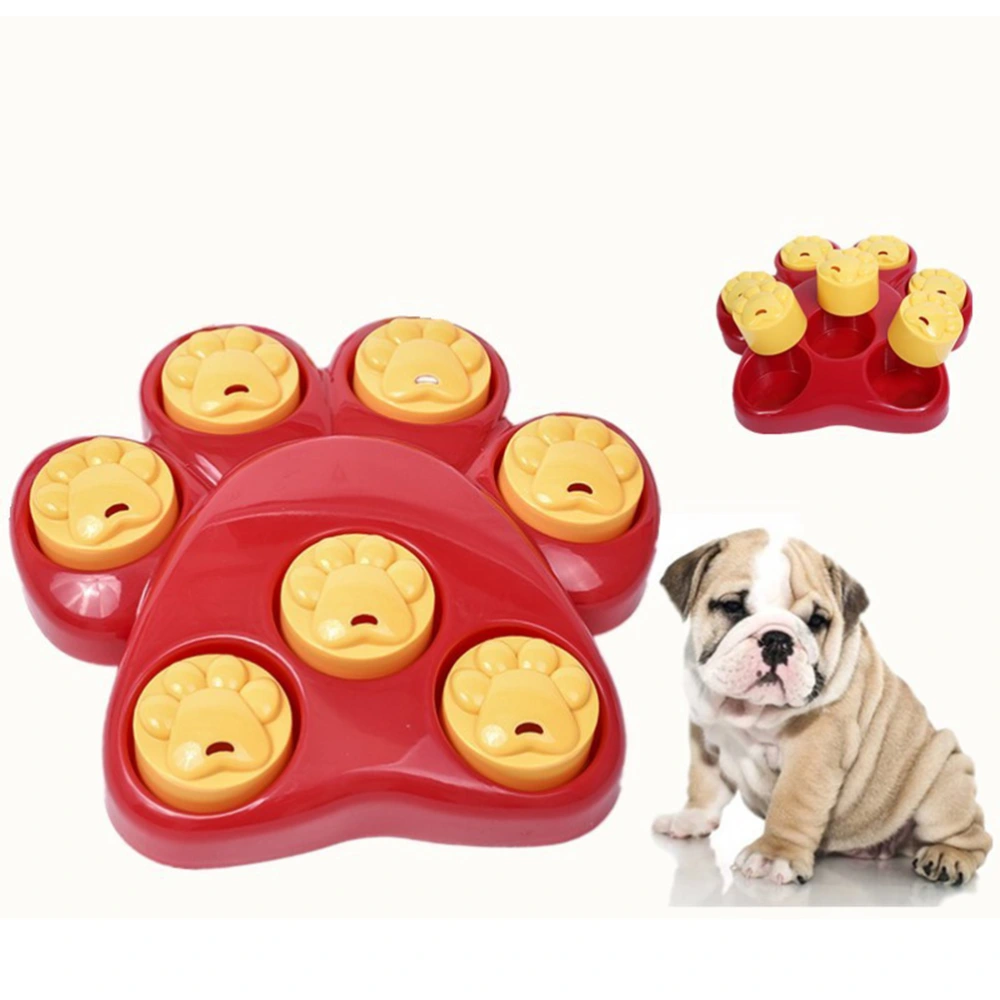 2 IN 1 Pet Supplies Dog Puzzle Food Box Intelligence Training Large Footprints Pet Toys Treasure Slow Food Bowl Pet Toys