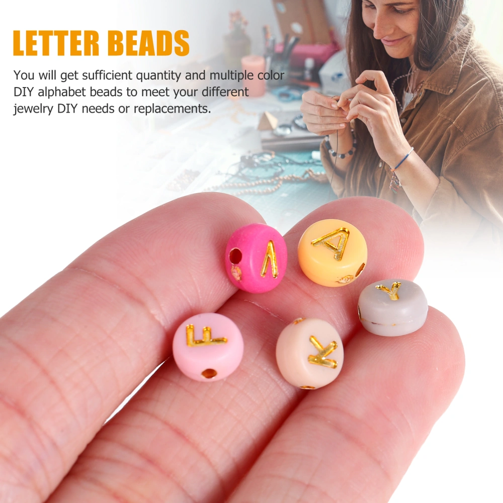 1 Pack of Acrylic Bracelet Bead Letter Beads Bracelet Making Bead Letter Acrylic Bead DIY Jewelry Beads