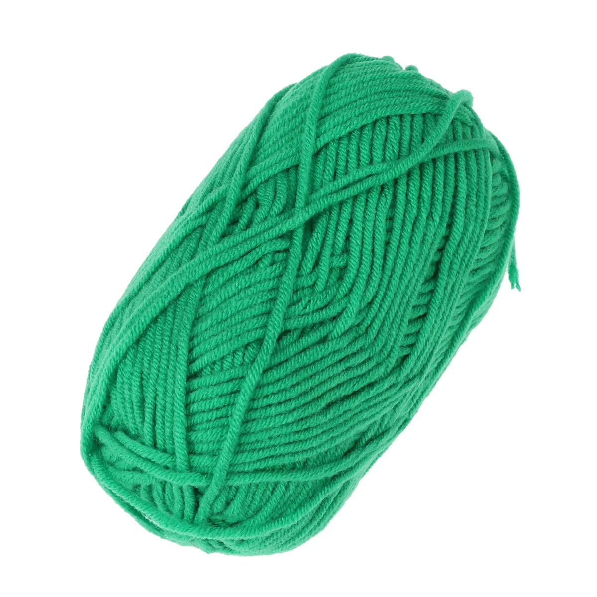 50g Milk Cotton Yarn Cotton Chunky Hand-woven Crochet Knitting Wool Yarn Warm Yarn for Sweaters Hats Scarves DIY (Fruit Green)