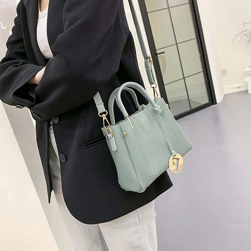 Simple Tote Bag Women PU Handbag Single-shoulder Bag Casual Shoulder Pouch