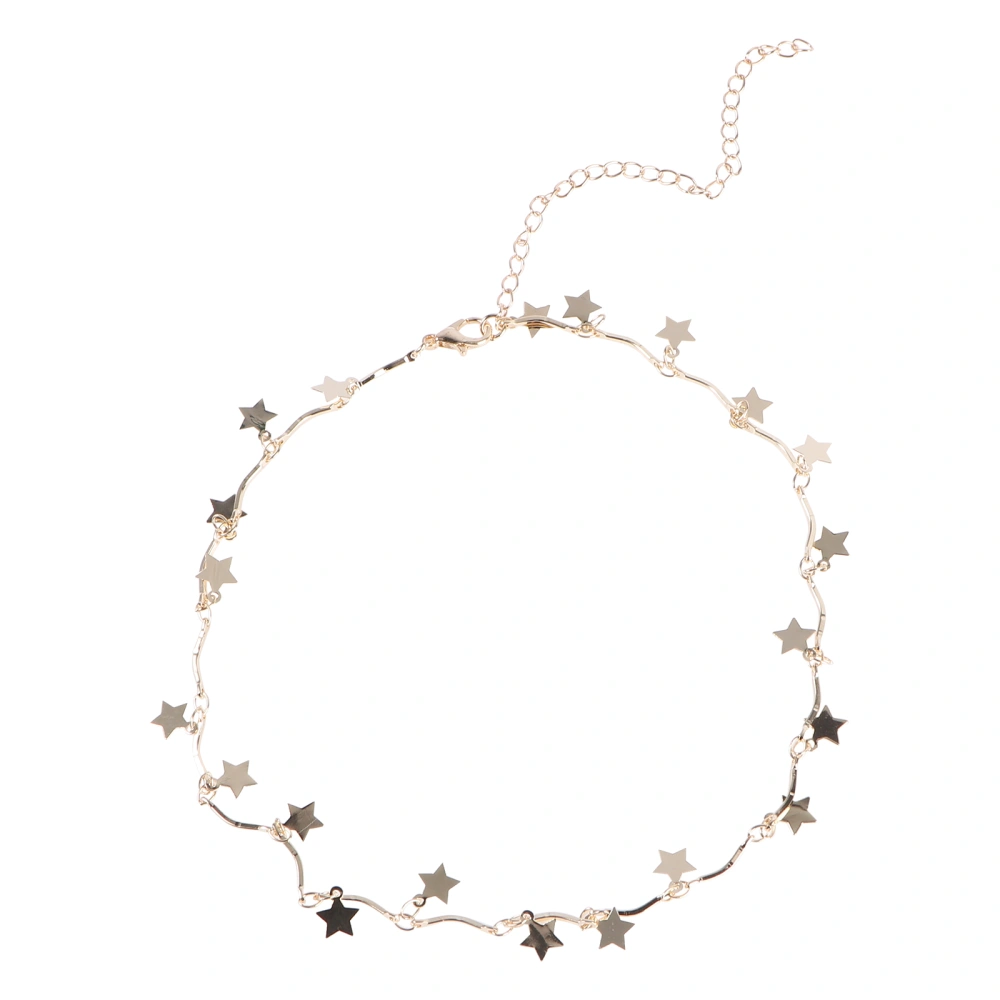 Bohemia Women Choker Gold Chain Star Choker Necklace Women Jewelry