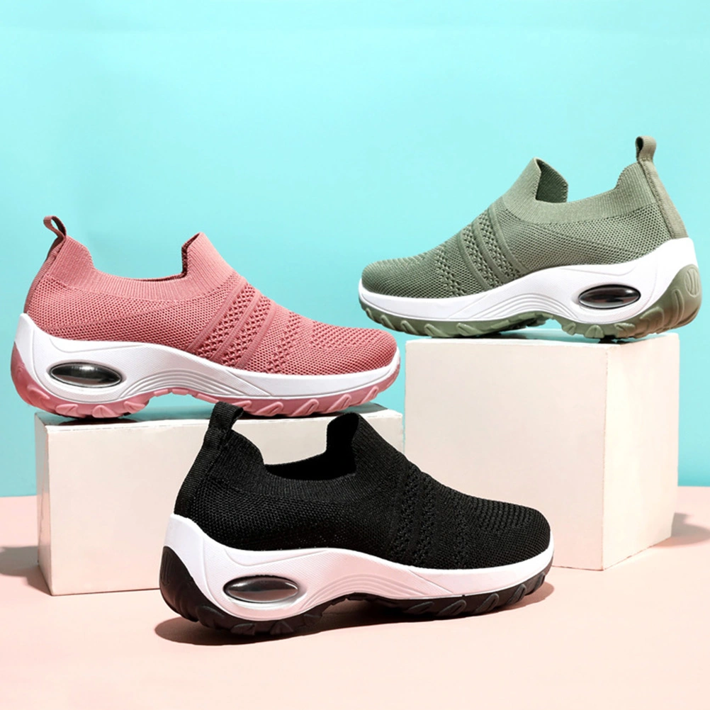 1 Pair Sports Shoes  Air Cushion Running Shoes Fitness Free-lace Casual Shoes