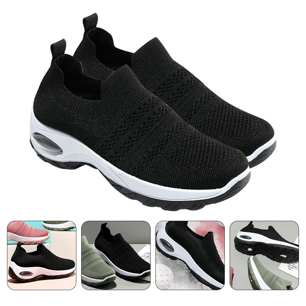 1 Pair Sports Shoes  Air Cushion Running Shoes Fitness Free-lace Casual Shoes