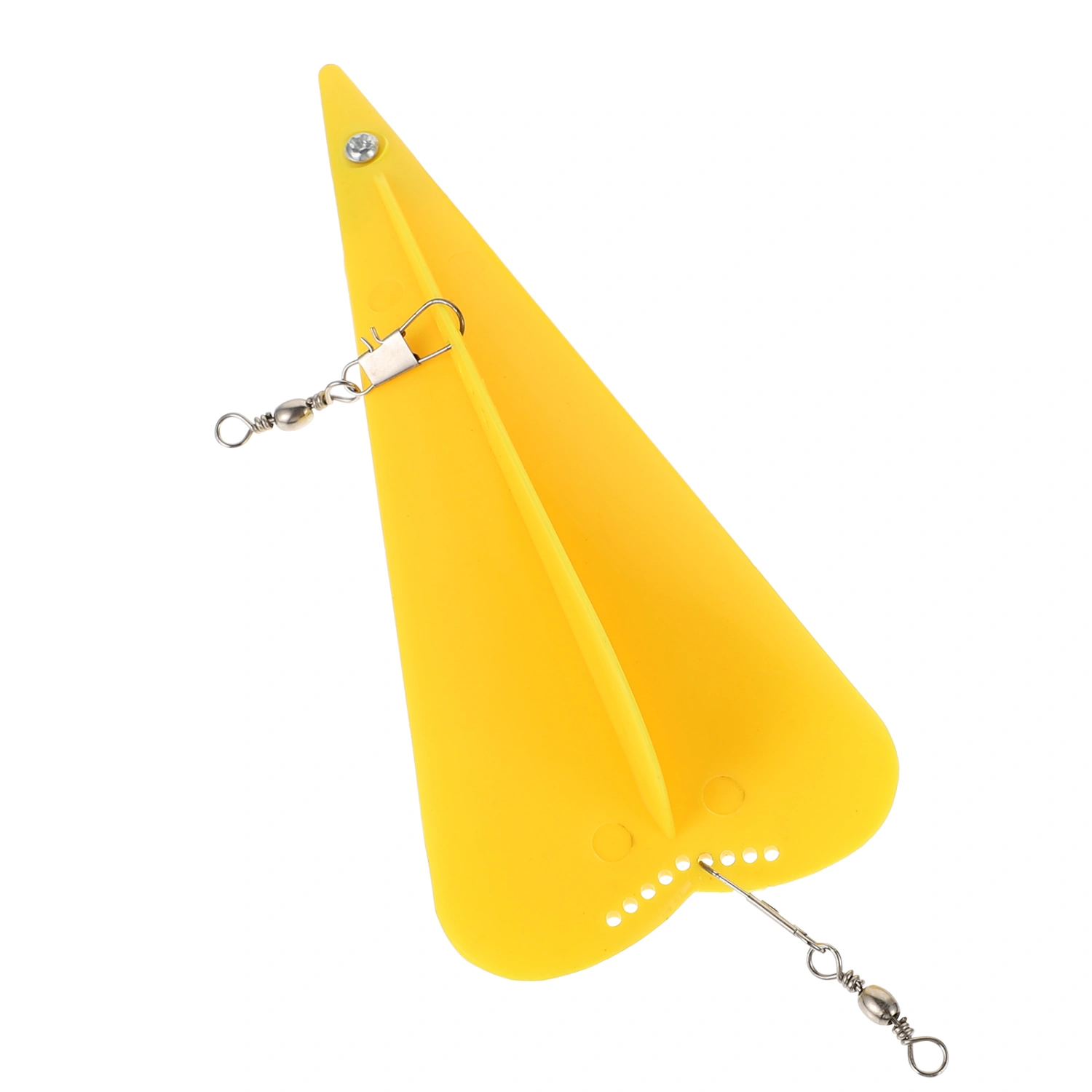 2Pcs Adjustable Weight Trolling Board Planer Diving Board Dive board (Yellow)