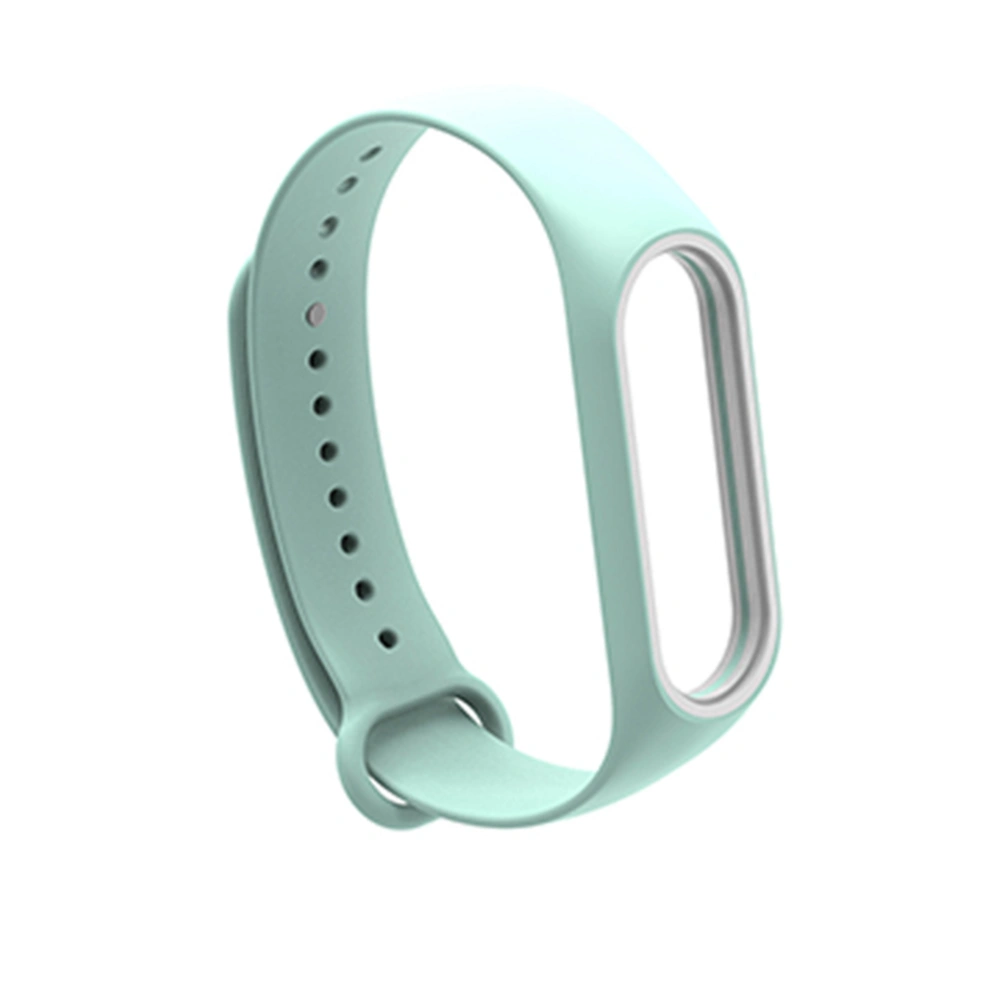 Fashion Replacement Silicone Wriststrap for Miband 3 Xiaomi 3 Smart Bracelet (Sea Color)