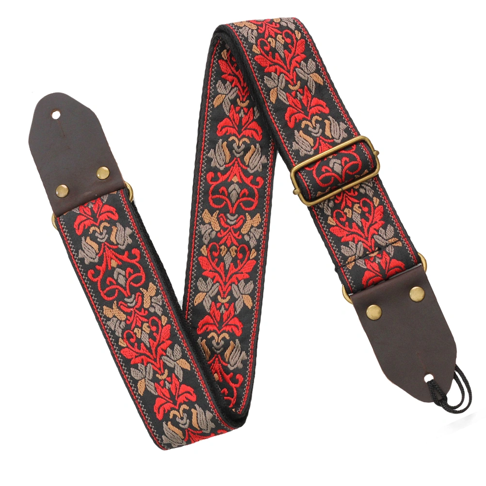 Embroidered Guitar Strap Folk Guitar Strap Bass Strap Widen Guitar Strap