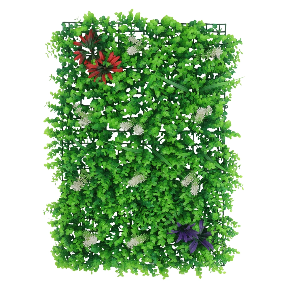 1Pc Simulation Plant Wall Decorative Greening Wall Wall Turf Adornment (Green)