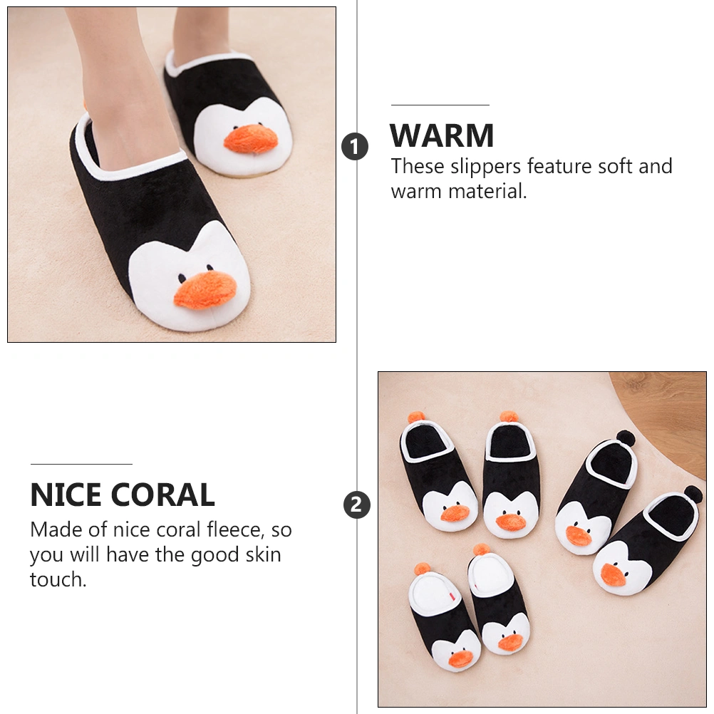 1 Pair of Winter Slippers Indoor Slippers Cartoon Slippers Kids Christmas Gift