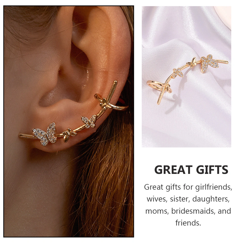2Pcs Earrings Girl Ear Ring Pattern Ear Drops Versatile Ear Studs
