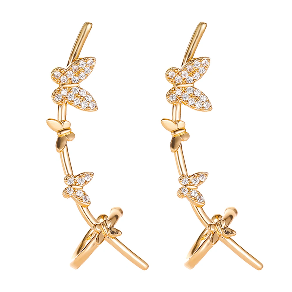 2Pcs Earrings Girl Ear Ring Pattern Ear Drops Versatile Ear Studs