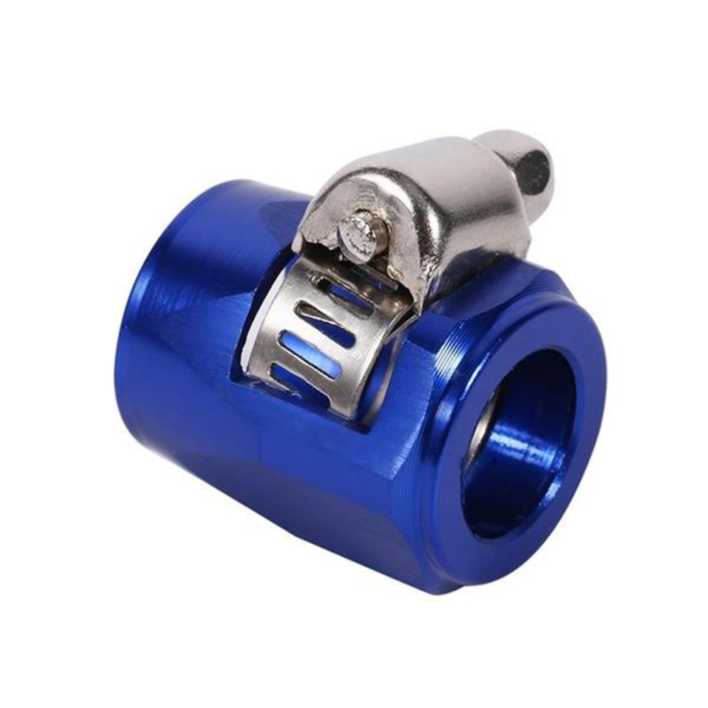 AN6 Hose End Finished Clamp Auto Car Fuel Oil Hose Water Line Tube Clip Clamp (Blue)